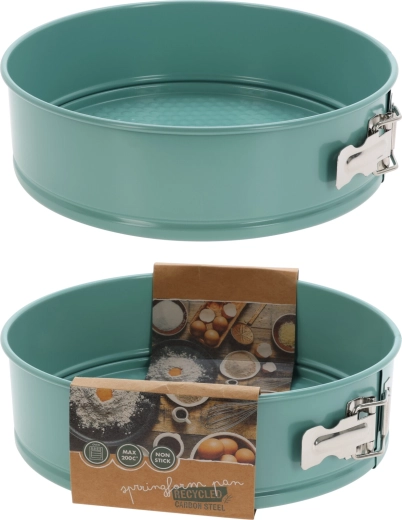Molde redondo para tarta de 24 cm con revestimiento antiadherente y base desmontable