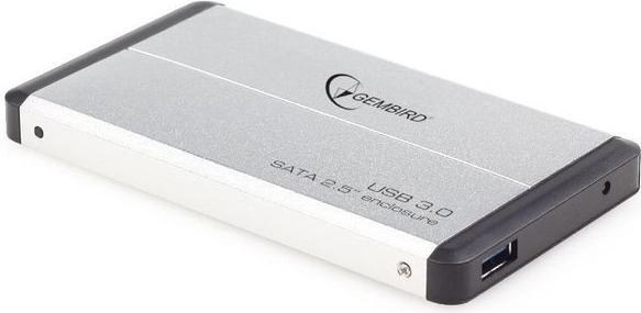 Carcasa externa de bolsillo para HDD 2.5'' SATA USB 3.0 plateada
