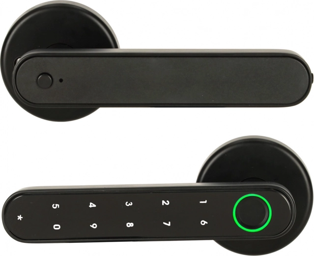 Cerradura inteligente electrónica para puerta con teclado, huella dactilar y bluetooth