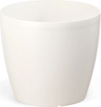 Macetero Magnolia 12 cm crema de plástico reciclado