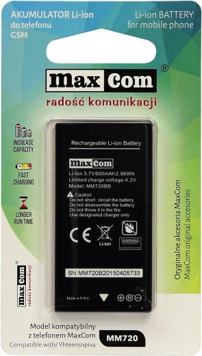 Batería de ion de litio para teléfono MM720
