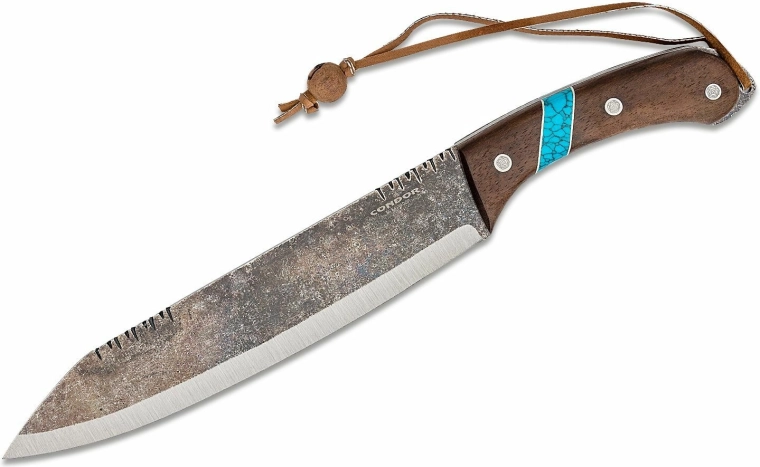 Machete Condor Blue River 25,4 cm con funda de cuero