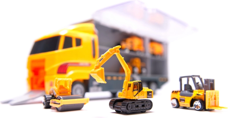 6 vehículos de construcción para jugar en la obra