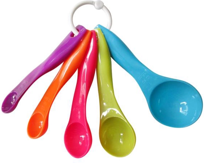 Juego de cucharas medidoras de plástico TORO 5 uds