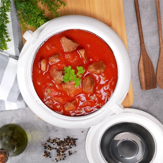 Larga retención del calor hasta 2 horas