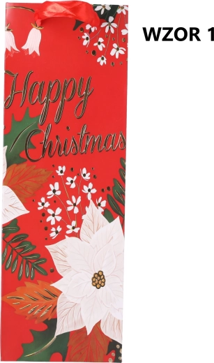 Bolsa de regalo navideña 35 × 12 × 10 cm – mix de motivos