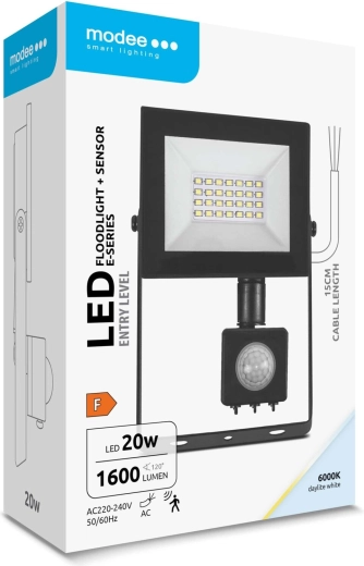 Iluminación potente y amplia de 120°