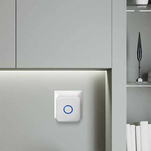 Pulsador resistente con tapa para placa de nombre (IP56)