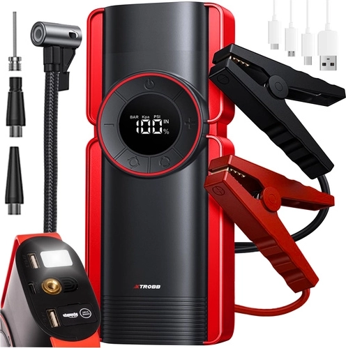 Xtrobb powerbank de arranque y compresor 6 en 1 10000 mAh - 1 unidad