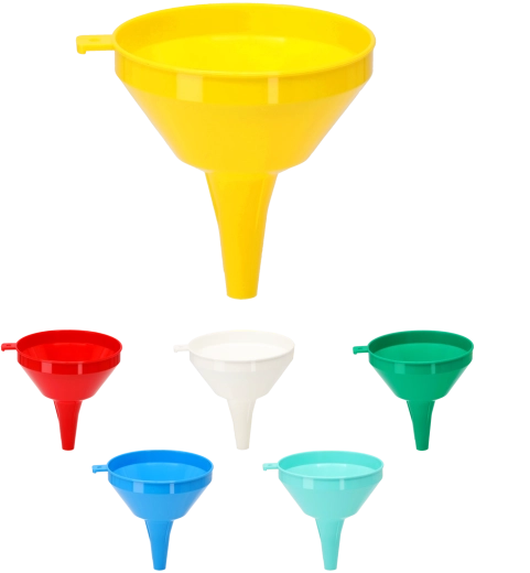 Embudo de plástico de 16 cm para alimentos