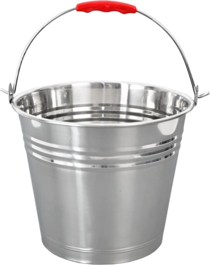Cubo de acero inoxidable apto para alimentos 14 l