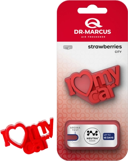 Dr. Marcus City I Love My Car fresas – ambientador para coche