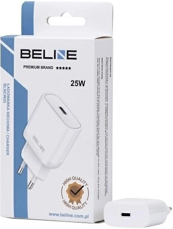 Cargador de pared GaN 25 W USB‑C PD 3.0 sin cable – Blanca