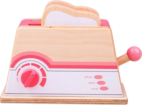 Tostadora de madera rosa Bigjigs Toys