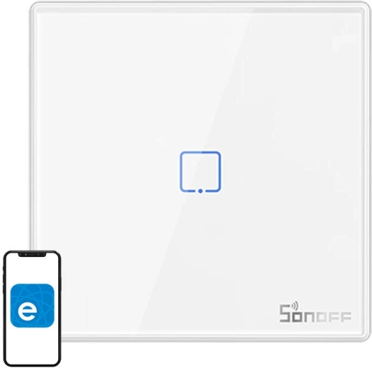 Interruptor inteligente inalámbrico de pared Sonoff T2EU1C 433MHz