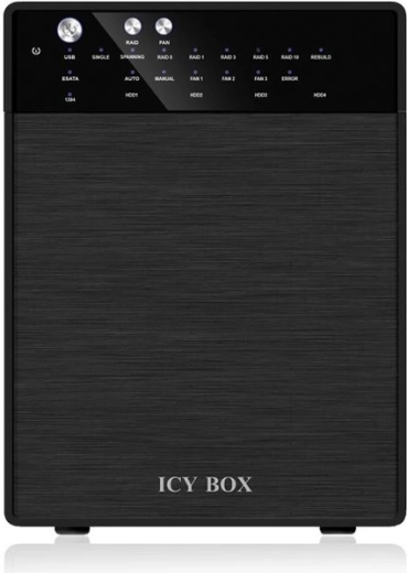 Sistema RAID externo 4×3,5" ICY BOX para HDD, USB 3.0 y eSATA