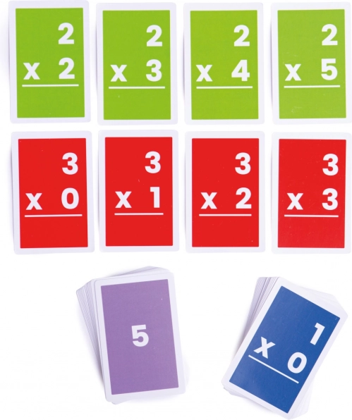 Bigjigs Toys tarjetas de multiplicación 1–6