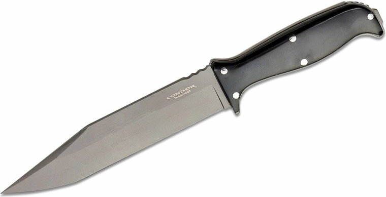 Cuchillo universal Condor Enduro 17,3 cm, negro, Micarta, funda Kydex