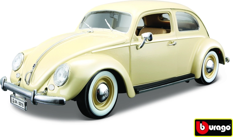 BBU Volkswagen Käfer-Beetle 1955 modelo de coche beige 1:18