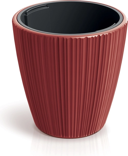 Maceta ORO con inserto extraíble de 19,9 cm, rojo retro