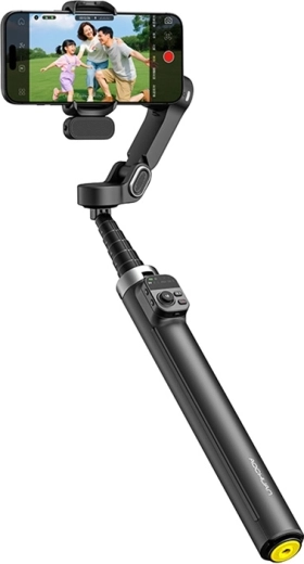 AOCHUAN V3 estabilizador (gimbal) de 3 ejes para teléfono con seguimiento facial por IA, negro