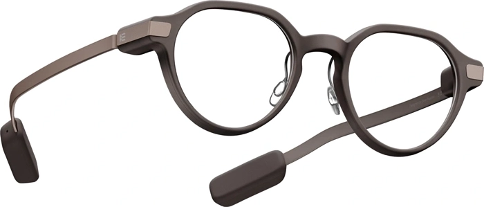 Even Realities G2A gafas AR inteligentes con lentes transparentes, marrón