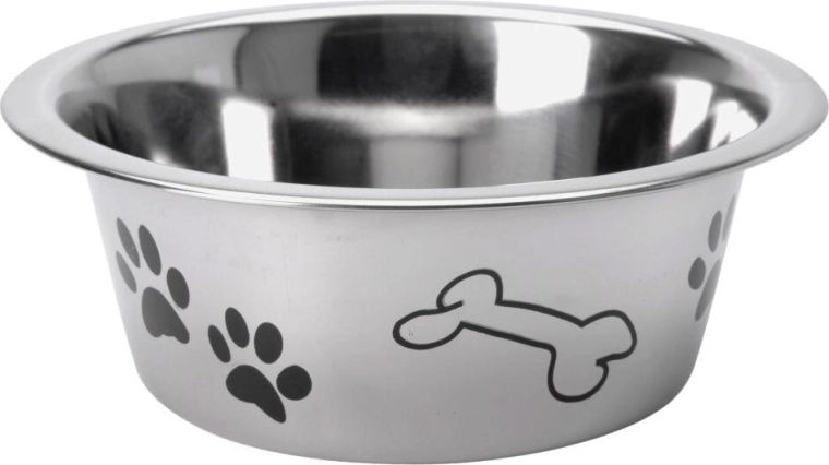 Cuenco de acero inoxidable para perro 16 cm