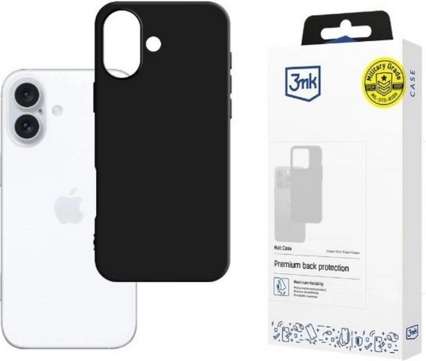 Matt Case para iPhone 16 6,1 negra