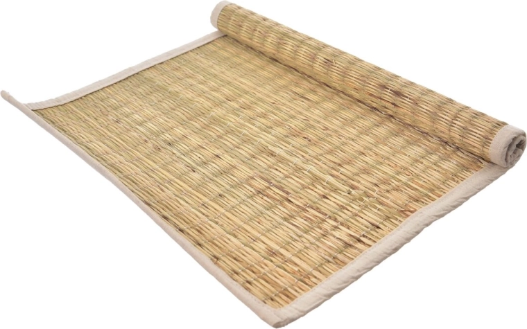 Mantel individual natural de hierba y yute 40 × 35 cm