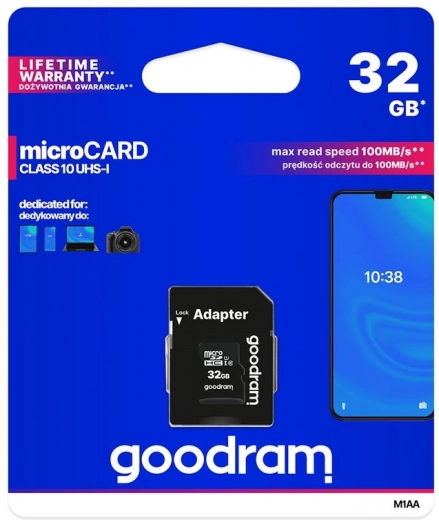 Tarjeta de memoria Goodram microSD 32GB