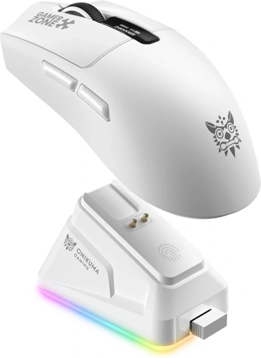 Ratón gaming inalámbrico ONIKUMA DM10 blanco