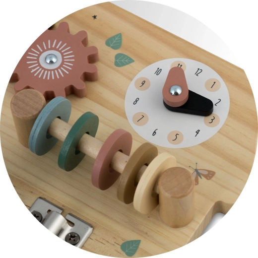 Actividades Montessori: reloj, colores y engranajes