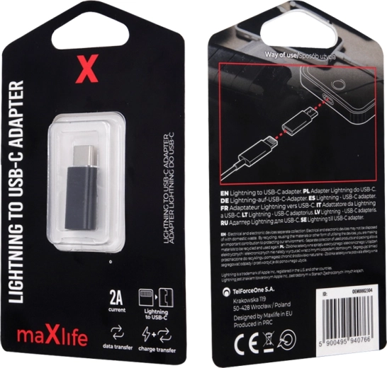 Adaptador Lightning a USB‑C Maxlife