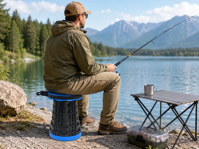 Asiento estable en viajes y en la naturaleza