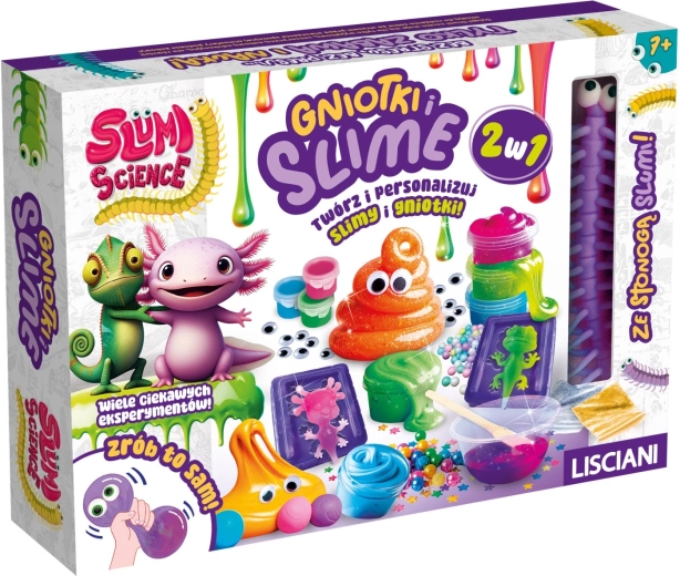 Set creativo Slumi Squish y Slime 2 en 1