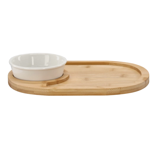 Espacio integrado para dips y salsas