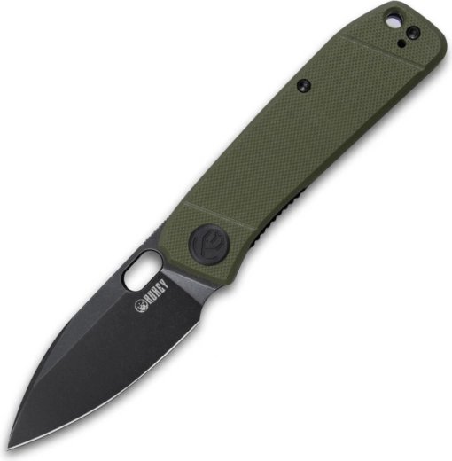 Navaja Kubey Hyde KU2104B 7,5 cm, negro/verde, G10