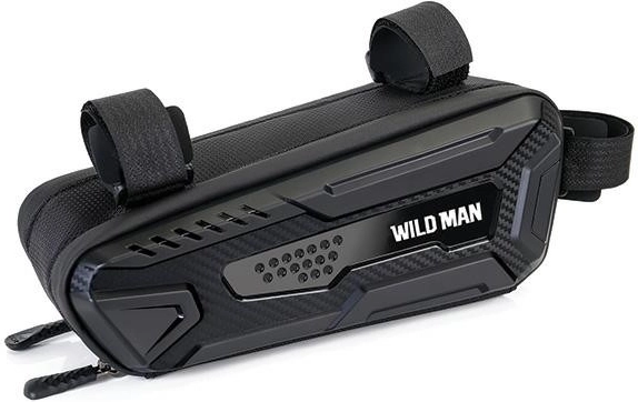 Bolsa de bicicleta Wildman para el cuadro con soporte para teléfono M40 negra