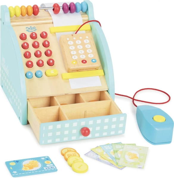 Vilac caja registradora de madera para niños