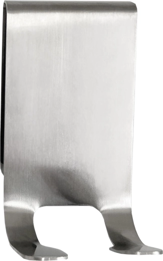 Gancho para puerta de ducha de acero inoxidable, plateado, 8 × 4,5 × 1,5 cm