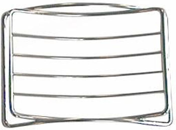 Jabonera de alambre de metal cromado, 11,9 × 9,1 × 2,4 cm