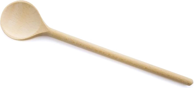 Cuchara de madera redonda 35 cm BRILLANTE