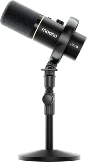 Micrófono dinámico inalámbrico Maono PD200W negro