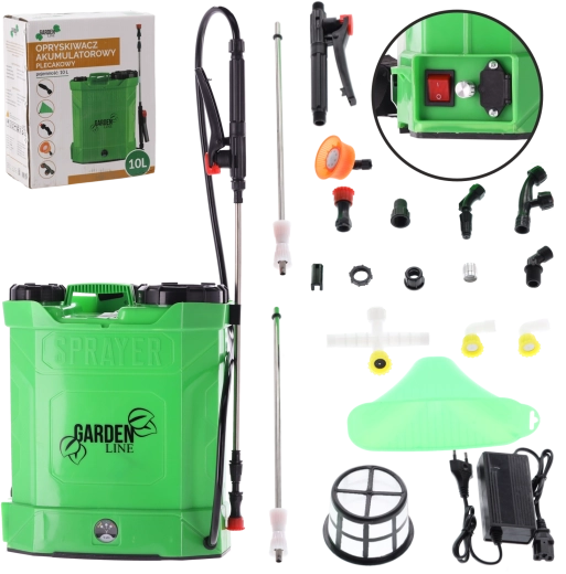 Pulverizador de mochila a batería 10 l