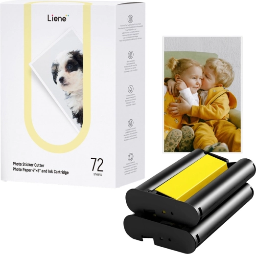 Papel fotográfico Liene PixCut 4x6, 72 hojas