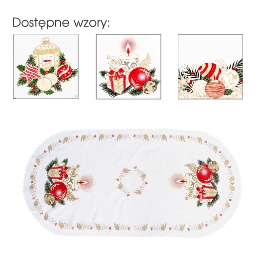 Servilleta decorativa navideña serweta 50 × 100 cm, de doble cara - 1 pieza