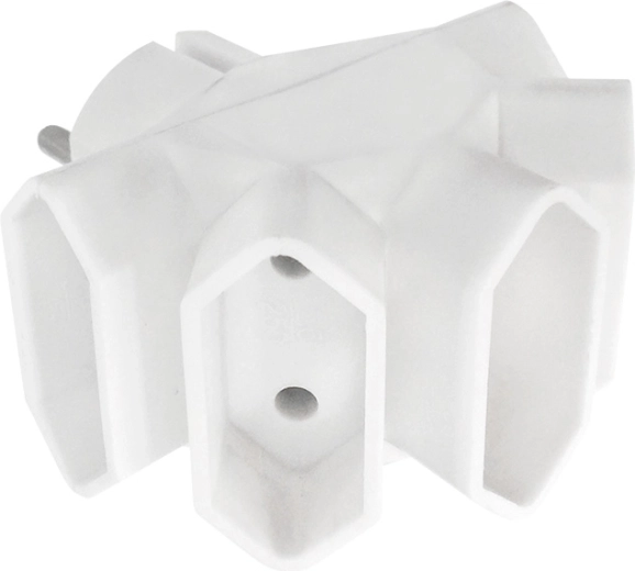 Solight ladrón con 5 tomas para enchufes Euro, blanco