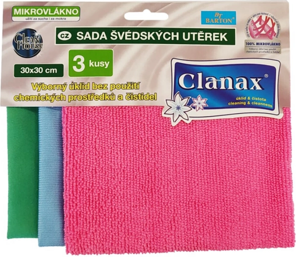 Paños de microfibra 30 × 30 cm – set de 3 uds.