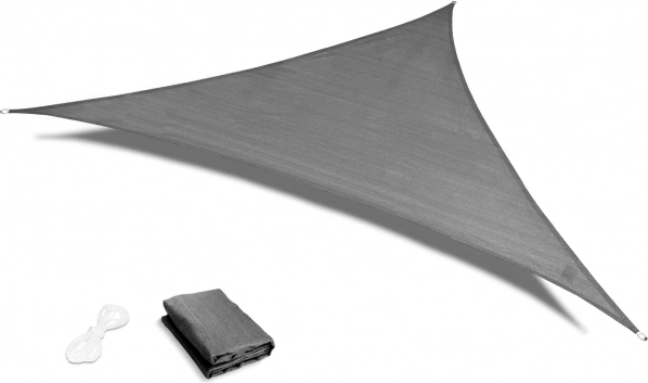 Toldo de sombreo impermeable triangular 3 × 3 × 3 m – gris ModernHome