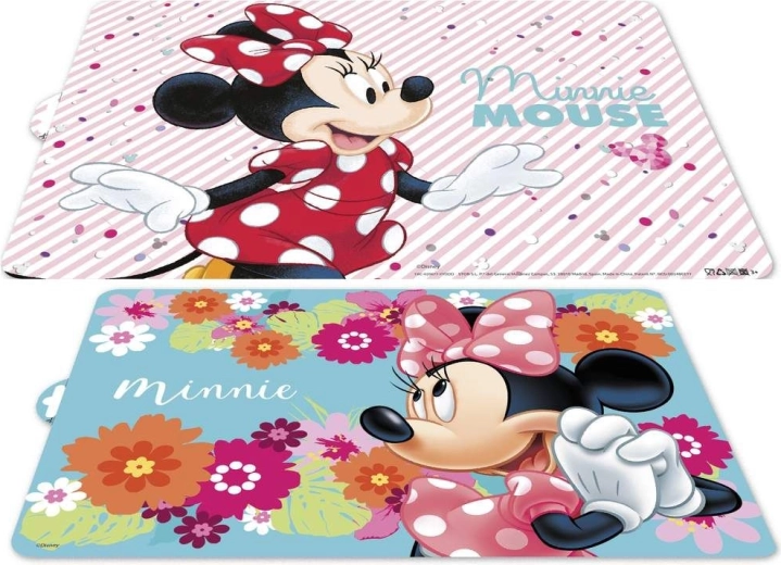 Mantel individual de plástico para mesa 43 × 28 cm MINNIE BLOOM